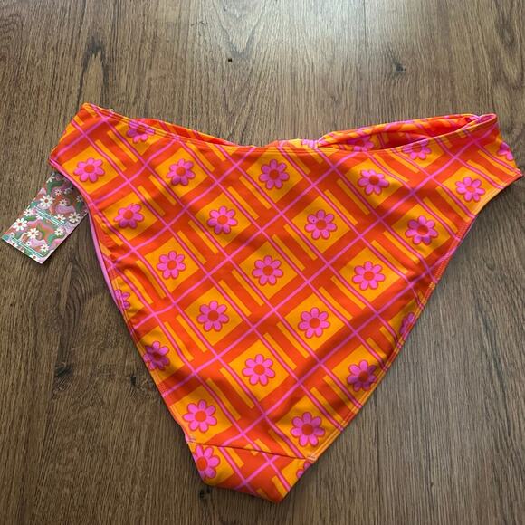 Show me your mumu orange pink bikini bottom beachwear plus size 3X NWT sexy - Picture 6 of 8